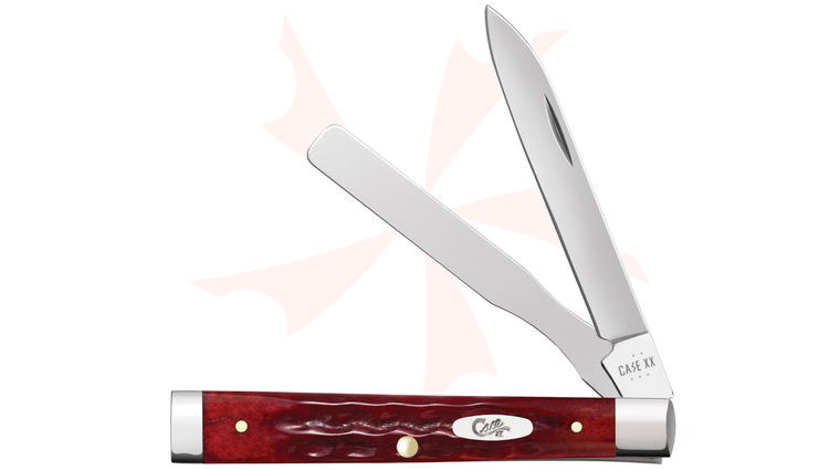 Case Pocket Worn Corn Cob Jig Old Red Bone Baby Doc Pocket Knife 2.88 inch Closed (6282SP SS)