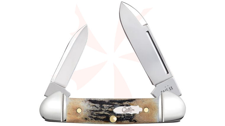 Case 2025 SHOT Show Exclusive Genuine Stag Baby Butterbean Pocket Knife 2.75 inch Closed (52132 SS) w/ Gift Tin