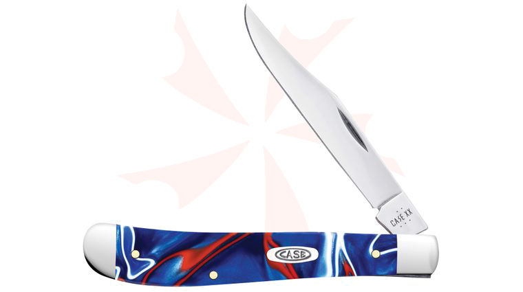 Case Kirinite Patriot Slimline Trapper Pocket Knife 4.13 inch Closed (101048 SS)