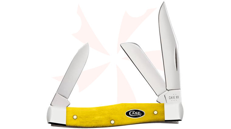 Case Smooth Yellow Bone Medium Stockman Pocket Knife 3.63 inch Closed (63032 SS)