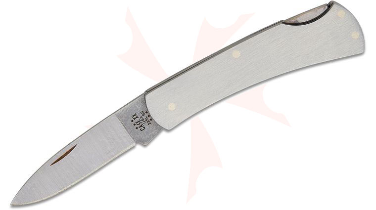 Case 041 Executive Lockback Folding Knife 3 inch Closed, Stainless Steel Handles (M1225L SS)