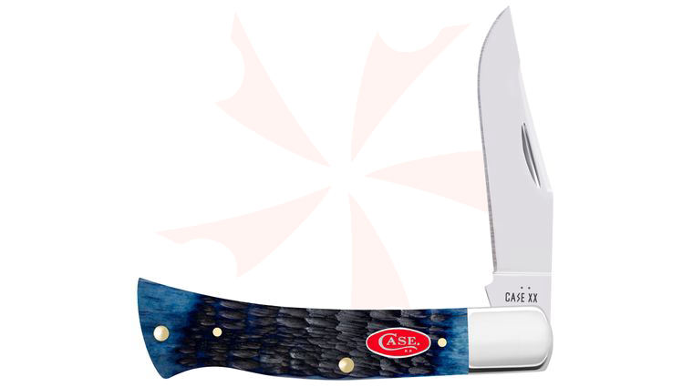 Case Rogers Jig Navy Blue Bone Axe Handle Pocket Knife 3.86 inch Closed (BR61135 SS)