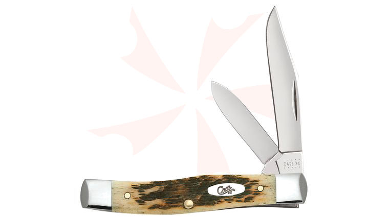 Case Peach Seed Jig Amber Bone Texas Jack 3.63 inch Closed (62032 CS)