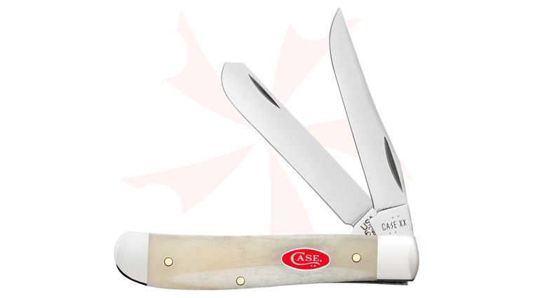 Case Smooth Natural Bone Mini Trapper Pocket Knife 3.5 inch Closed (6207 SS)