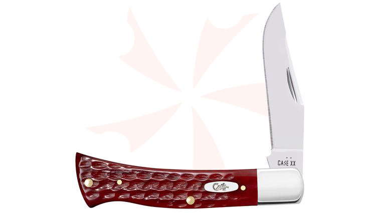 Case Pocket Worn Corn Cob Jig Old Red Bone Axe Handle Pocket Knife 3.86 inch Closed (BR61135 SS)