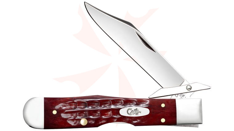 Case Pocket Worn Old Red Bone Cheetah Cub 3.5 inch Closed (611 1/2L SS)
