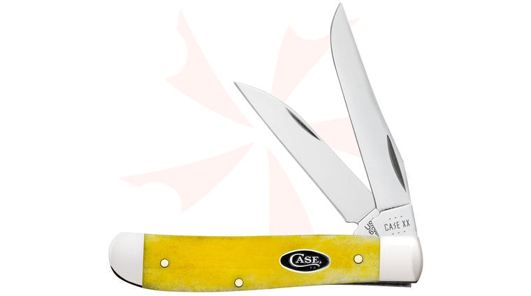 Case Smooth Yellow Bone Mini Trapper 3.5 inch Closed (6207W SS)
