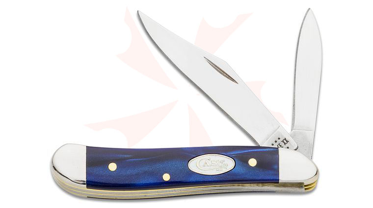 Case SparXX Smooth Blue Pearl Kirinite Peanut 2.88 inch Closed (10220 SS)
