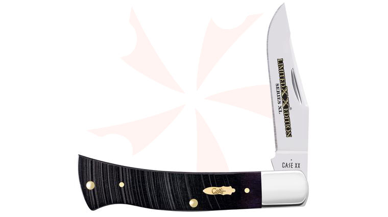 Case Limited Edition XX Series XL Sawcut Jig Purple Bone Axe Handle Pocket Knife 4 inch Closed (BR61135 SS)