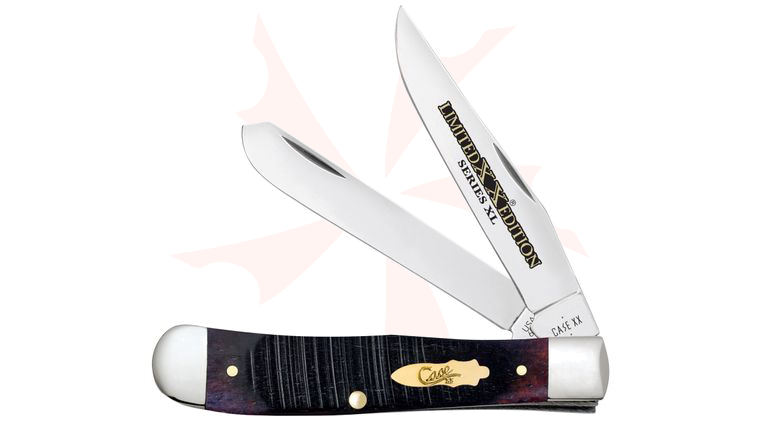 Case Limited Edition XX Series XL Sawcut Jig Purple Bone Trapper Pocket Knife 4.13 inch Closed (6254 SS)