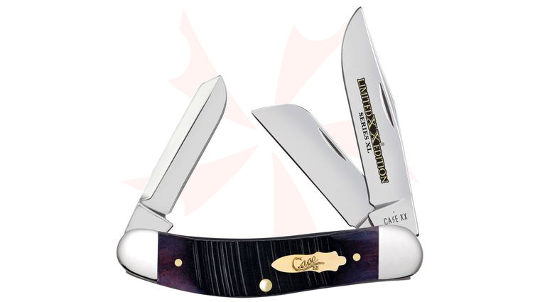 Case Limited Edition XX Series XL Sawcut Jig Purple Bone Sowbelly Pocket Knife 3.88 inch Closed (TB6339 SS)