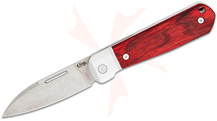 Case Bridgeline Series Highbanks Folding Knife 2.87 inch CPM-20CV Modified Wharncliffe Blade, Rosewood Handles with Aluminum Bolsters