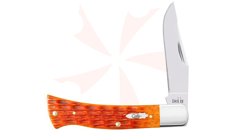 Case Crandall Jig Tequila Sunrise Bone Axe Handle Pocket Knife 3.86 inch Closed (BR61135 SS)