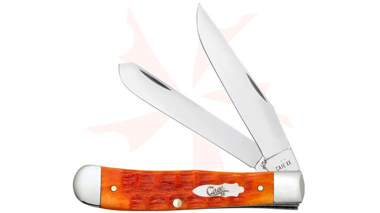 Case Crandall Jig Tequila Sunrise Bone Trapper Pocket Knife 4.13 inch Closed (6254 SS)