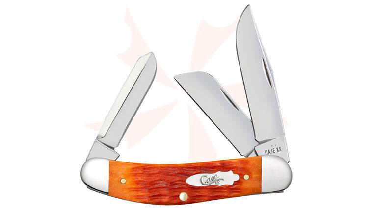 Case Crandall Jig Tequila Sunrise Bone Sowbelly Pocket Knife 3.88 inch Closed (TB6339 SS)