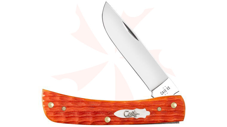 Case Crandall Jig Tequila Sunrise Bone Sod Buster Jr Pocket Knife 3.63 inch Closed (6137 SS)