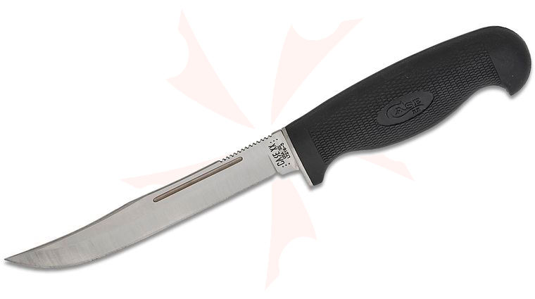 Case Lightweight Hunter Fixed 5 inch Clip Point Blade, Black Synthetic Handle