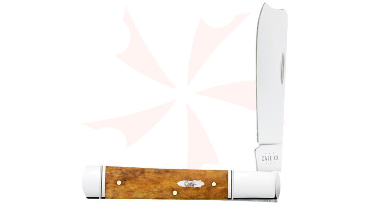 Case Smooth Antique Bone Razor Pocket Knife 3.88