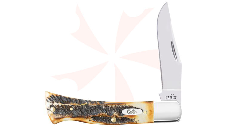 Case 6.5 Burnt Bone Stag Axe Handle Pocket Knife 3.86 inch Closed (BR6.51135 SS) 