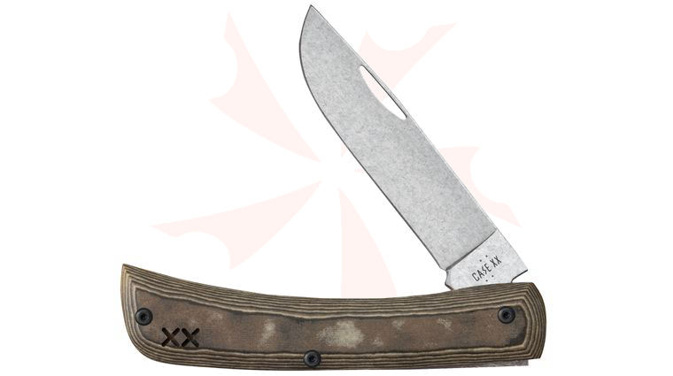 Case Crossroads XR Sodbuster Jr Smooth Black and Luna Richlite w/ Black G10 Pocket Knife 3.63 inch Closed (XR10137 S35VN)