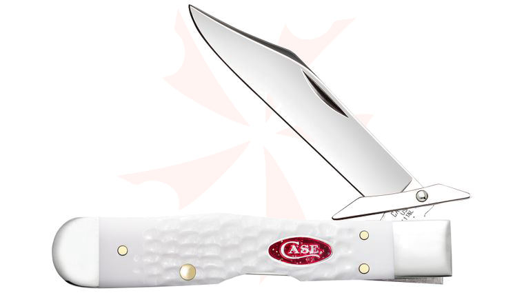 Case SparXX Jigged White Synthetic Cheetah Cub Pocket Knife 3.5 inch Closed (611 1/2L SS)