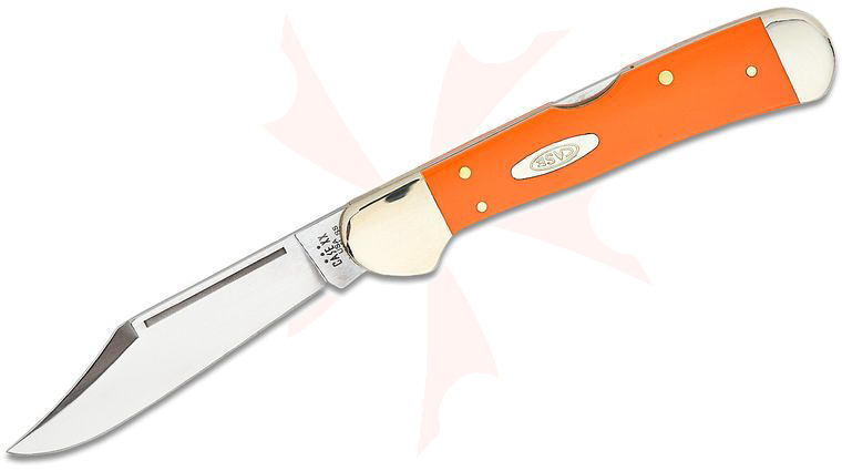 Case Smooth Orange Synthetic CopperLock 4.25 inch Closed (41549L SS)