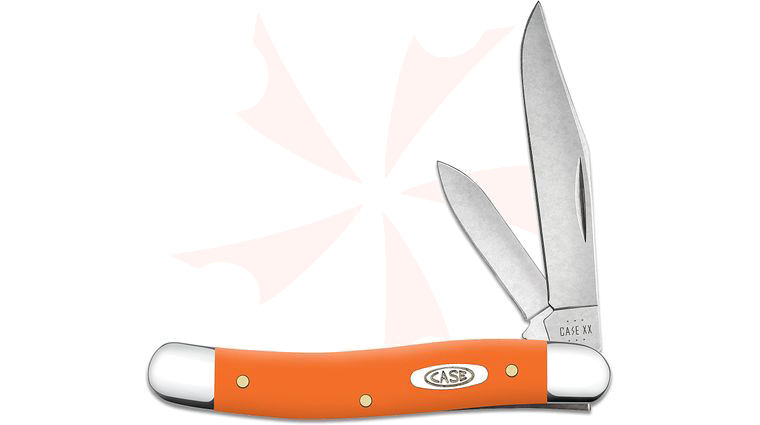 Case Smooth Orange Synthetic Medium Jack Pocket Knife 3.33 inch Closed (42087 SS)