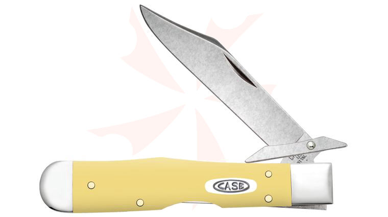 Case Yellow Synthetic Cheetah Cub Pocket Knife 3.5 inch Closed (311 1/2L SS)