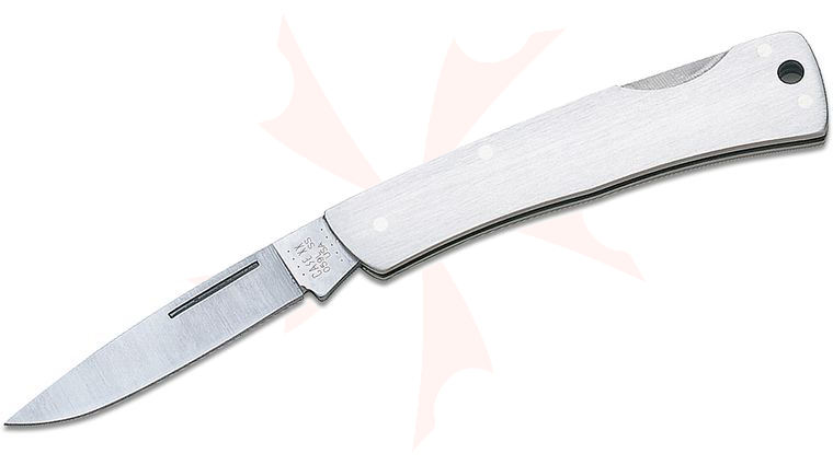 Case 041 Executive Lockback Folding Knife 3.125 inch Closed, Stainless Steel Handles (M1059L SS)