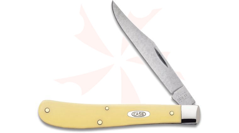 Case Yellow Synthetic Slimline Trapper 4.13 inch Closed (31048 CS)