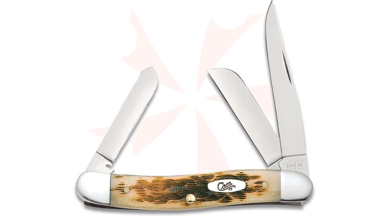 Case Amber Bone Medium Stockman 3-5/8 inch Closed (6318 SS)
