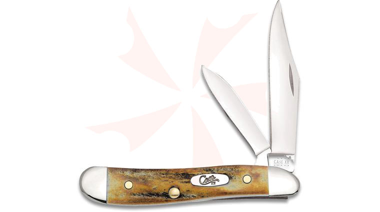 Case Peanut with India Stag Handle & 2 Blades