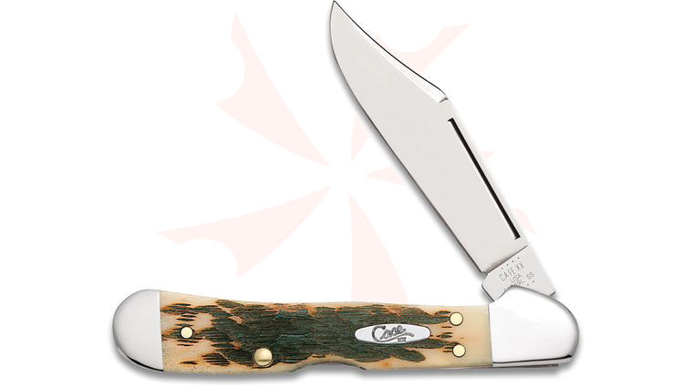 Case Amber Bone Mini CopperLock 3-5/8 inch Closed (61749L SS)