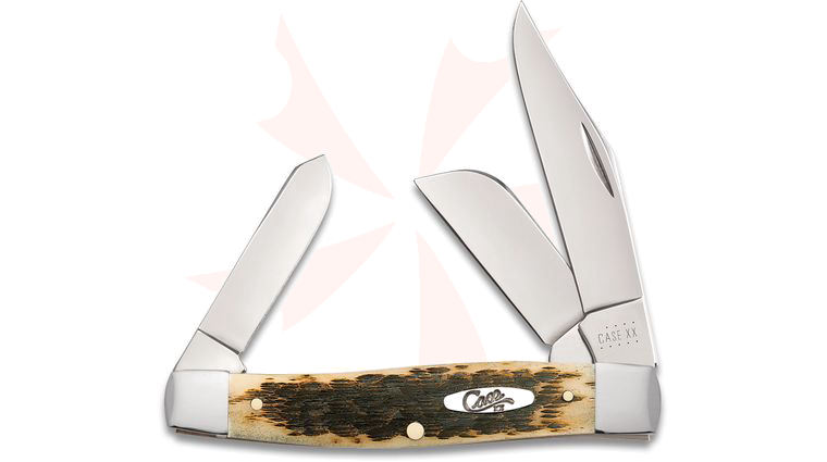 Case Amber Bone Large Stockman 4-1/4 inch Closed (6375 CS)