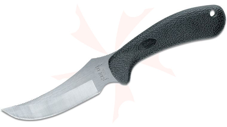 Case Blackie Collins Ridgeback Hunter Fixed 4 inch Blade, Black Zytel Handles, Black Nylon Sheath