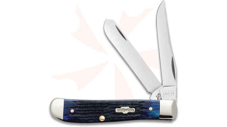 Case Rogers Corn Cob Jig Blue Bone Mini Trapper 3.5 inch Closed (6207 SS)