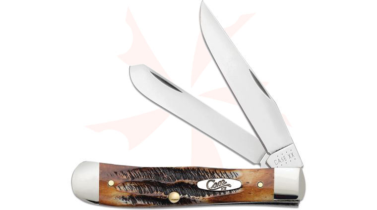 Case 6.5 Burnt Bone Stag Trapper 4 inch Closed (6.5254 SS) 