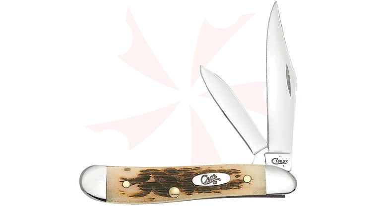 Case Amber Bone Handle Peanut 2-7/8 inch Closed (6220 SS)