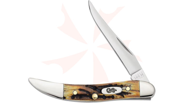 Case Small Texas Toothpick with Genuine India Stag ( 510096 )