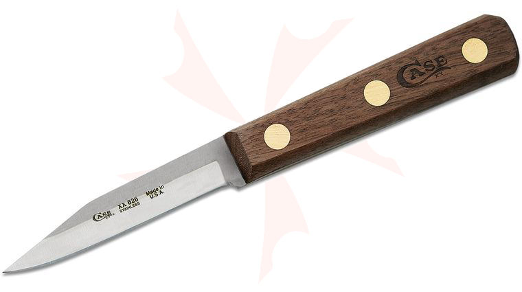 Case Household Cutlery 3 inch Clip Point Paring Knife, Walnut Handles (XX626)