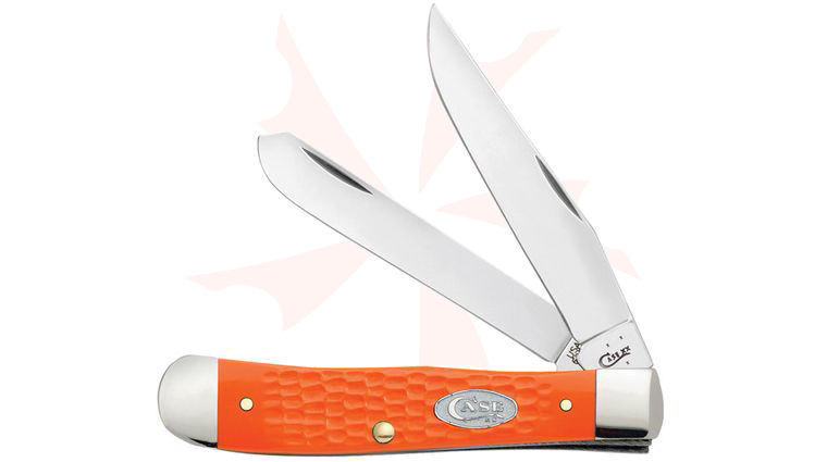 Case SparXX Jigged Orange Synthetic Trapper 4-1/8