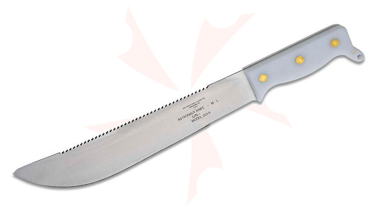 Case Commemorative M-1 Astronaut Knife 11.75 inch Machete Blade, White Synthetic Handle, Gift Box