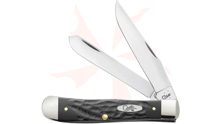 Case Black Jigged Synthetic Trapper 4-1/8 inch Closed (6254 SS)
