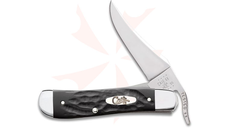 Case Black Jigged Synthetic RussLock 4.25 inch Closed (61953L SS)