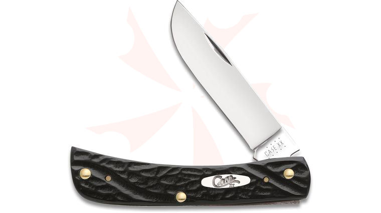 Case Black Jigged Synthetic Sod Buster Jr 3-5/8 inch Closed (6137 SS)