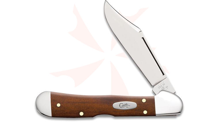 Case Smooth Chestnut Bone Mini CopperLock 3-5/8 inch Closed (61749L SS)