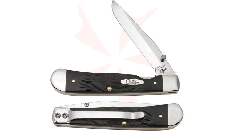 Case Black Jigged Synthetic TrapperLock 4-1/8 inch Closed (6154LC SS)