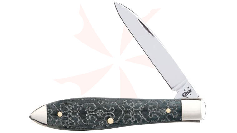 Case Geometric Smooth Gray Bone Mini Tear Drop Jack 3-5/8