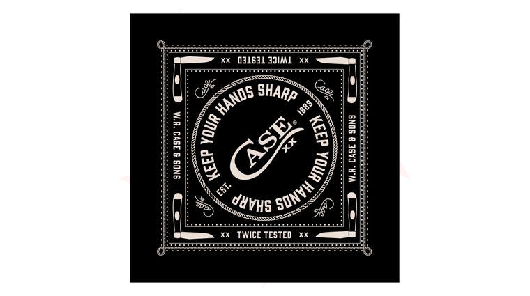Case Black and White  inchKeep Your Hands Sharp inch Bandana