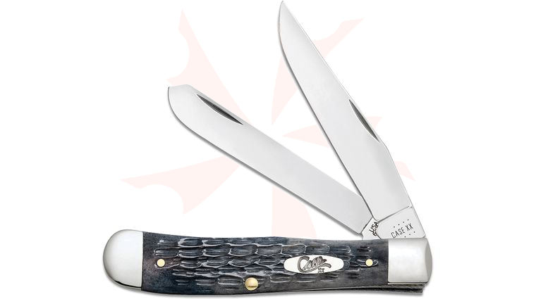 Case Pocket Worn Crandall Jig Gray Bone Trapper 4.13 inch Closed (6254 CS)